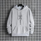 Men’s Fall/Winter Sporty Hoodie – Mysterious Symbols Streetwear Sweatshirt