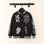 Unisex "BESTSELLER" American Varsity Jacket – Embroidered Loose-Fit Outerwear