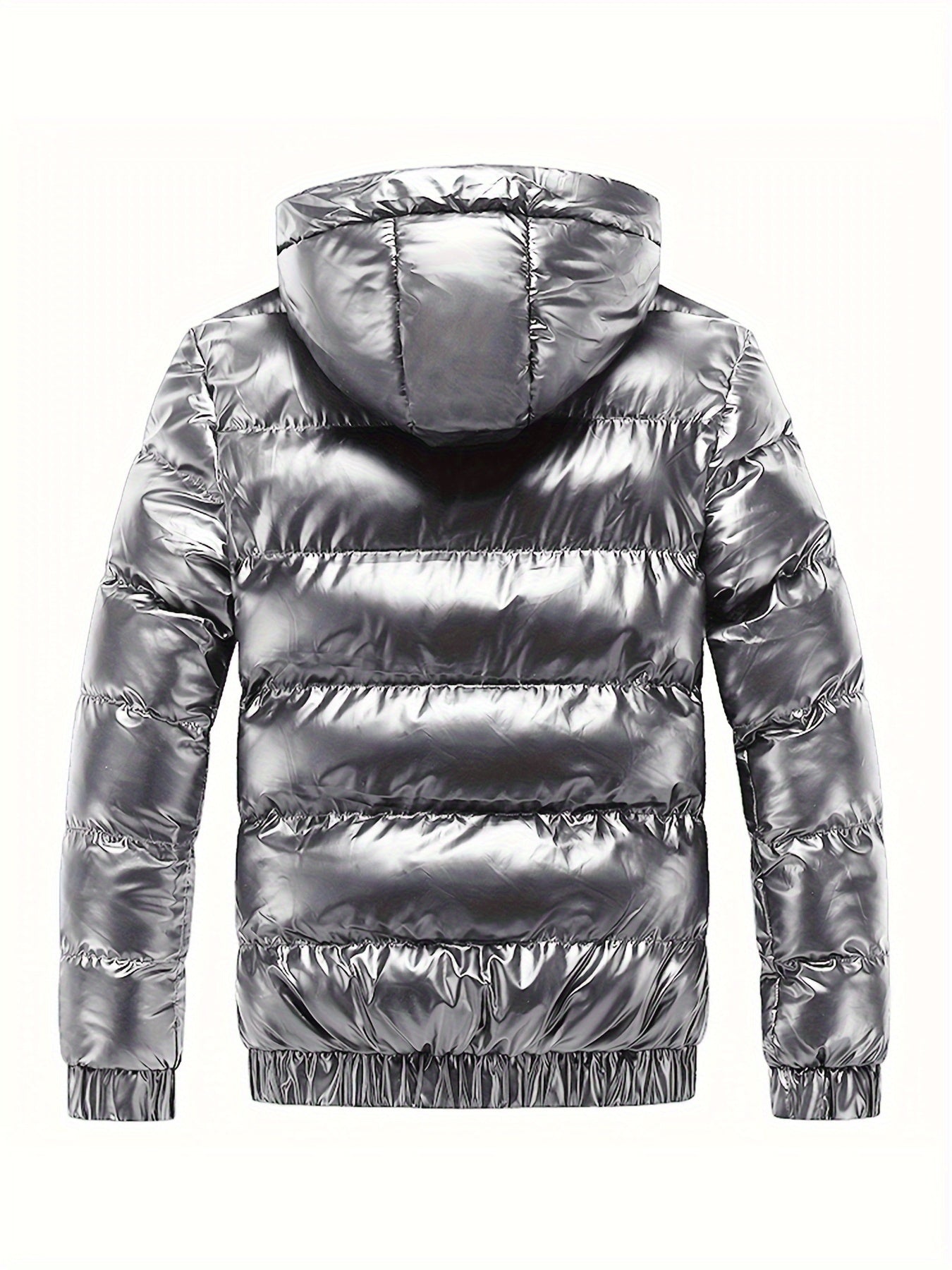 Men’s Winter Warm Padded Jacket – Hooded Windproof Thermal Coat