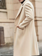 Men’s Long Warm Dragon & Phoenix Trench Coat – Classic Autumn/Winter Outerwear