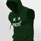 Printed Hooded Lightweight Vest – Urban Sleeveless Streetwear