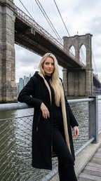 Unisex Slim Fit Winter Zip Jacket – Thick Warm Hooded Coat with Pockets