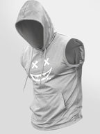 Printed Hooded Lightweight Vest – Urban Sleeveless Streetwear