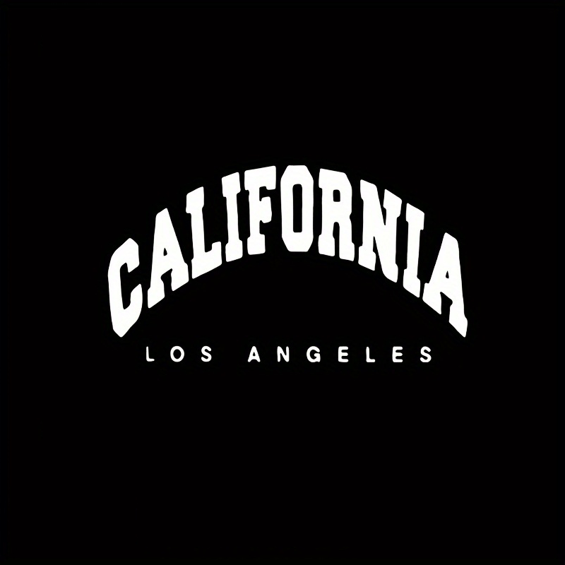 California Los Angeles Iron-On Transfer Decal – White Washable DIY Patch