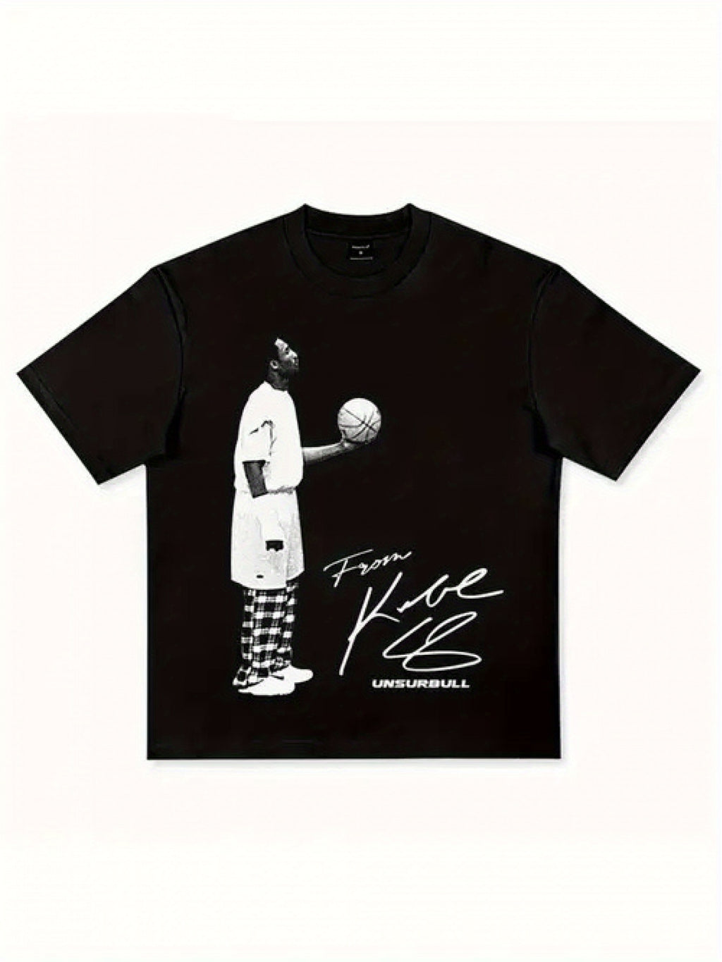 Men’s Basketball Graphic T-Shirt – 100% Cotton Loose Fit Streetwear Tee