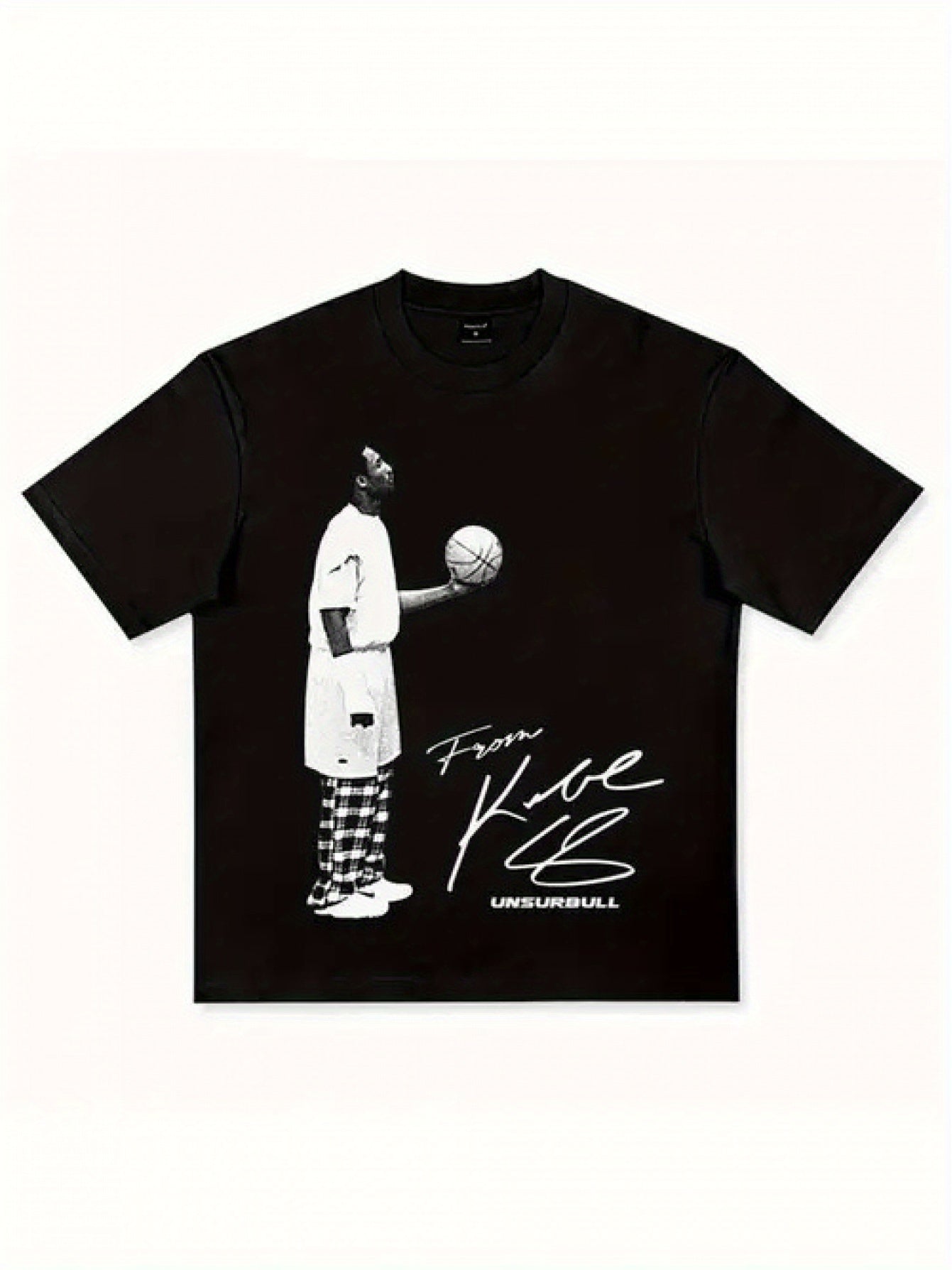 Men’s Basketball Graphic T-Shirt – 100% Cotton Loose Fit Streetwear Tee