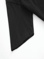 Men’s Oversized Flag Tee – Black Star & Stripe Print, 100% Cotton