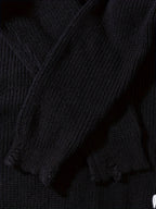 Unisex Distressed Sweater – Frayed Hem & Sleeves Loose Knit Street Pullover