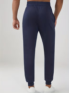 Men’s "BESTSELLER" Black Athletic Joggers – Stretch Running Pants with Drawstring Waist