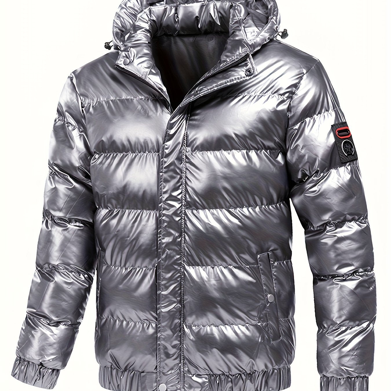 Men’s Winter Warm Padded Jacket – Hooded Windproof Thermal Coat