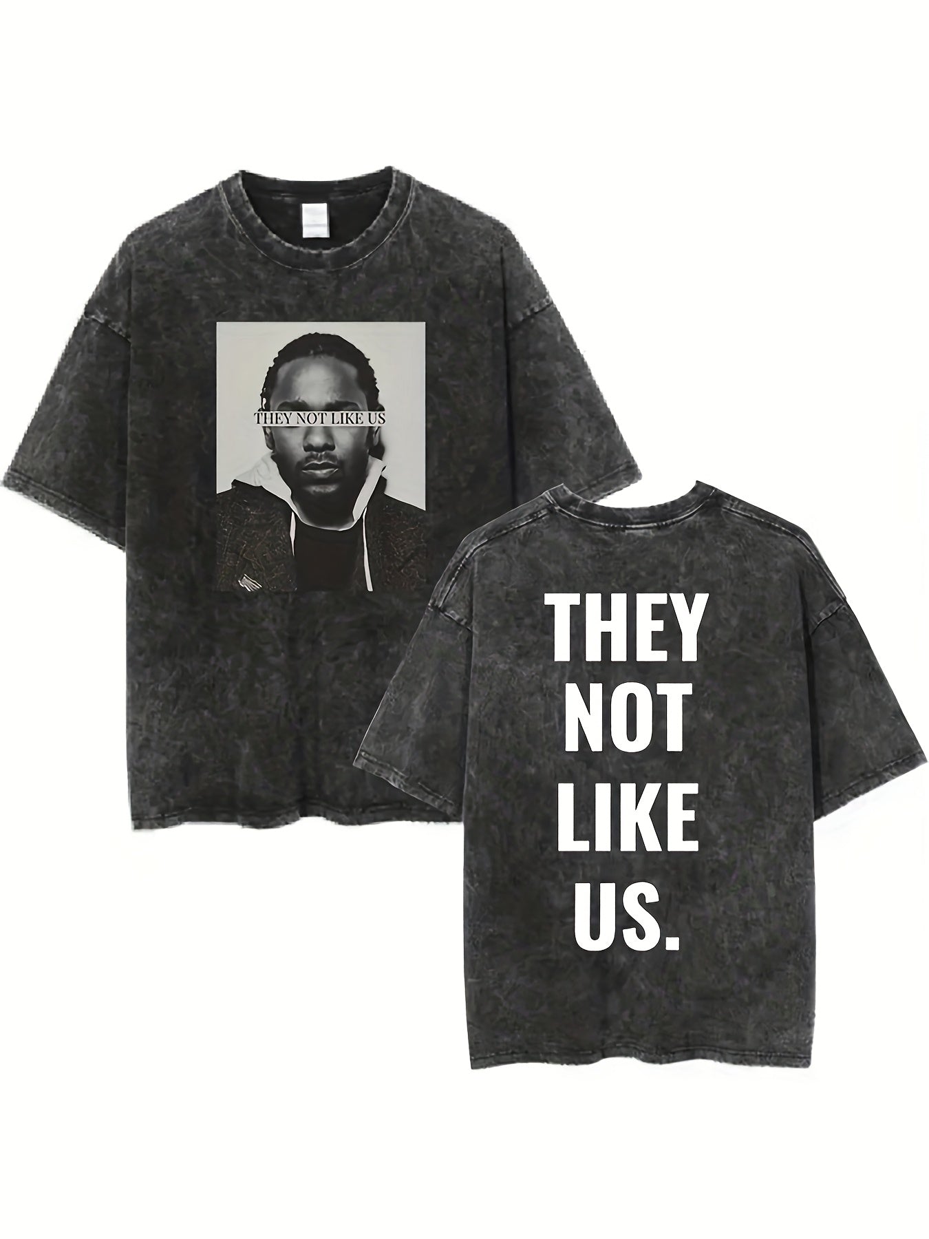 Men’s “THEY NOT LIKE US” Tee – Vintage Black Hip-Hop Streetwear Shirt