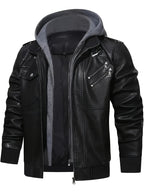 Men’s "BESTSELLER" Black Hooded Jacket – Full-Zip Outdoor Casual Coat