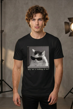 Oversized Logo Graphic Tee – Men’s & Teen Streetwear Short Sleeve Shirt