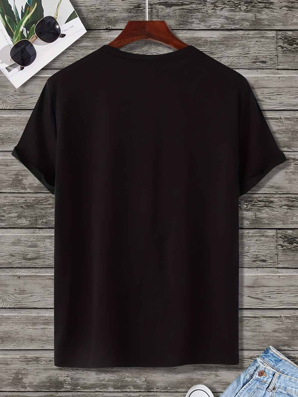 Men’s Oversized “Never Give Up” Heavyweight Tee