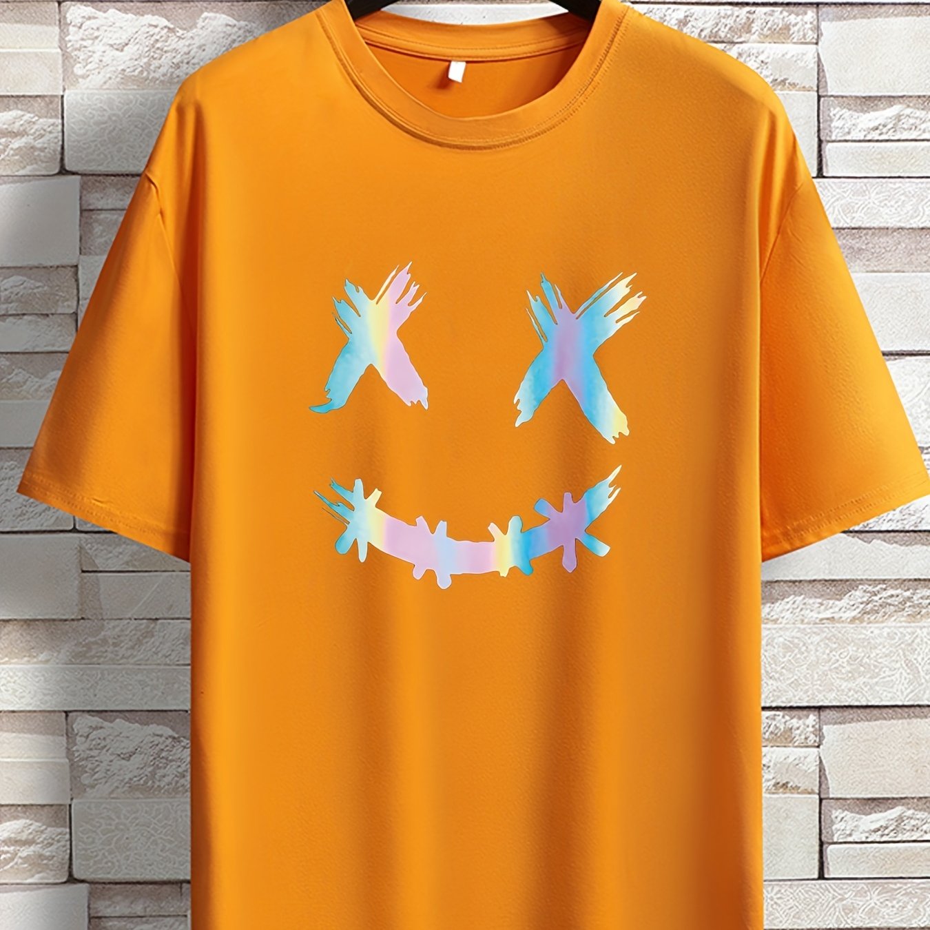 Oversized Pastel Bird Print T-Shirt – Black Casual Tee for Youth & Men (Plus Size)