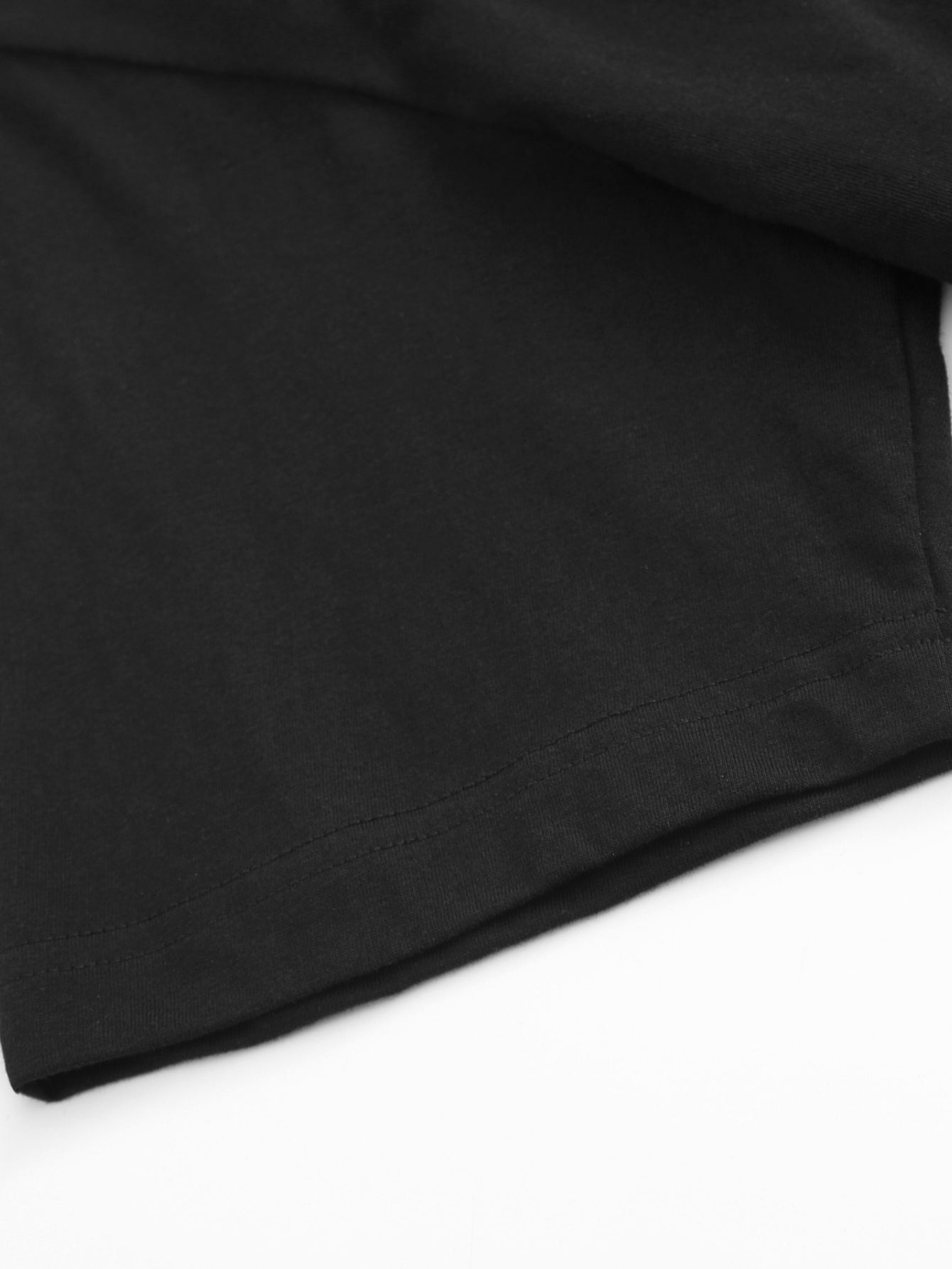 Men’s Oversized 180gsm Heavyweight Tee – Black with Joyful Face & X-Eyes Print