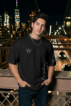 Men’s “KING” Letter T-Shirt – Loose Fit Summer Tee